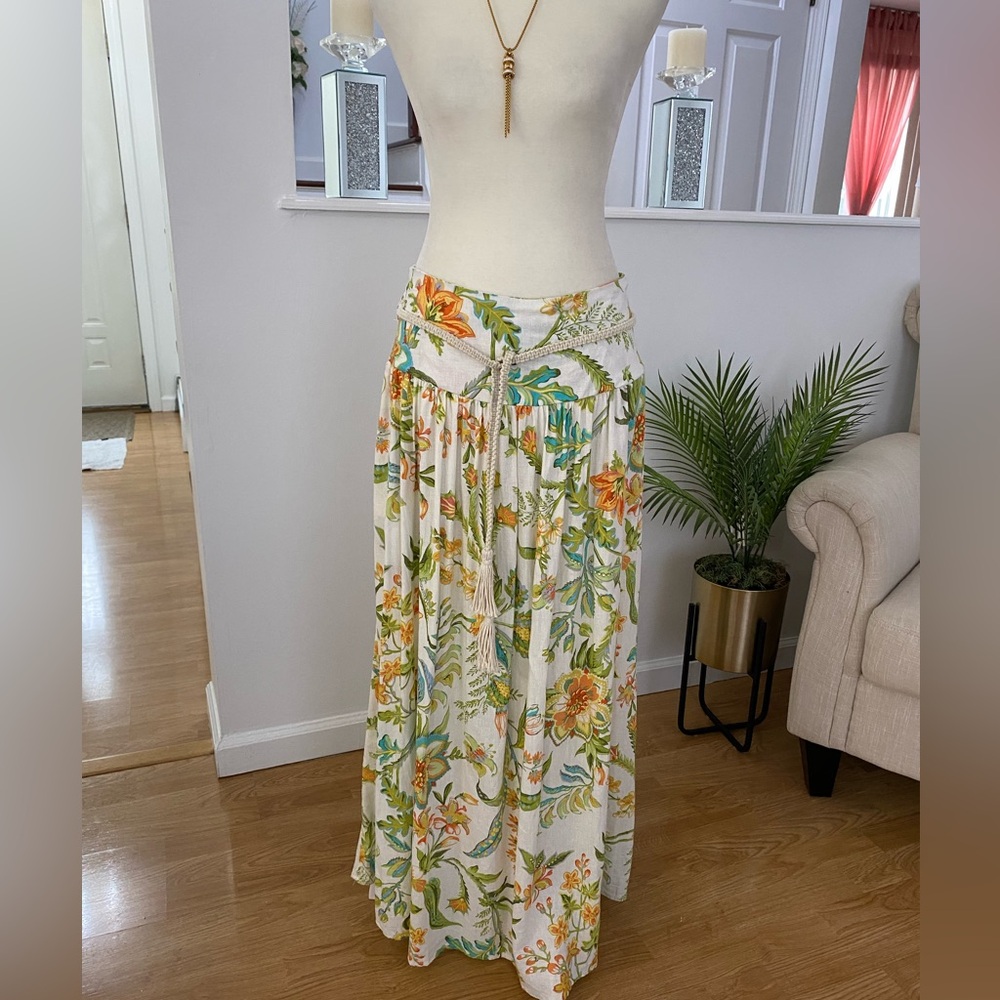 RACHEL WOMEN’S PRINTED MAXI SKIRT SIZE S - Picture 1 of 12